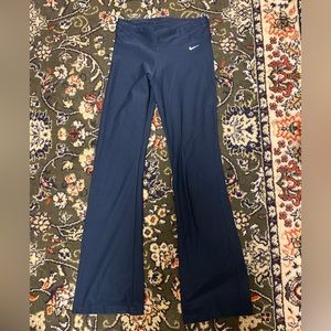 dry fit nike flare yoga pants navy blue